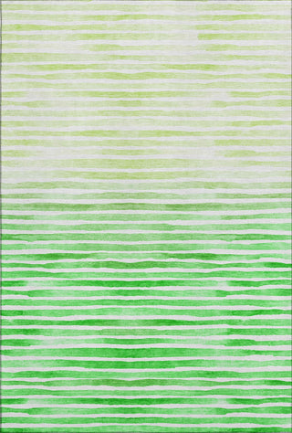 Piper Looms Mayfield Stripes AMF187 Green Machine Washable Area Rug main image