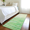 Piper Looms Mayfield Stripes AMF187 Green Machine Washable Area Rug Runner Lifestyle Image Feature