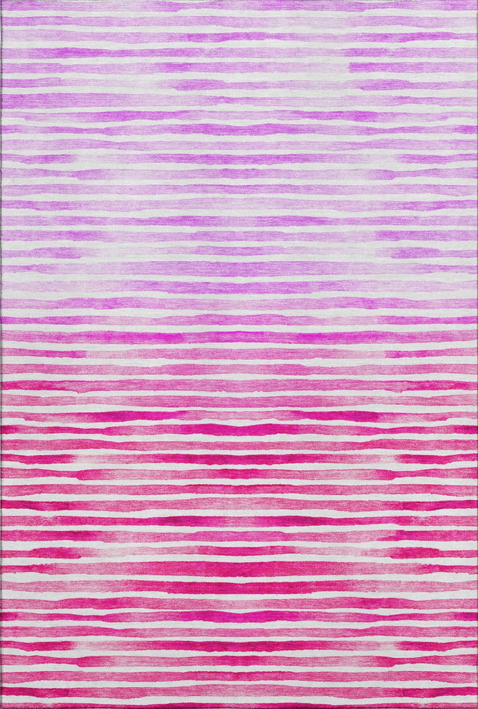 Piper Looms Mayfield Stripes AMF187 Pink Machine Washable Area Rug main image
