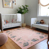 Piper Looms Mayfield Shell Border AMF188 Peach Machine Washable Area Rug Lifestyle Image Feature