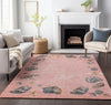 Piper Looms Mayfield Shell Border AMF188 Peach Machine Washable Area Rug Lifestyle Image Feature