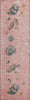 Piper Looms Mayfield Shell Border AMF188 Peach Machine Washable Area Rug Runner Main Image