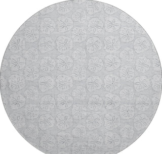 Piper Looms Mayfield Sanddollar AMF189 Gray Machine Washable Area Rug Round Main Image