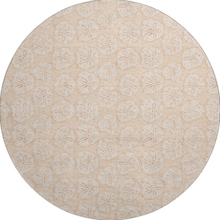 Piper Looms Mayfield Sanddollar AMF189 Nectarine Machine Washable Area Rug Round Main Image