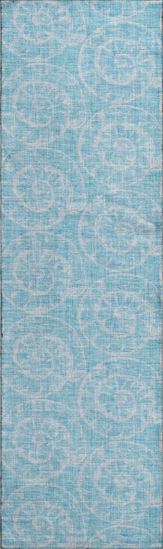 Piper Looms Mayfield Nautilus AMF190 Aqua Machine Washable Area Rug Runner Main Image