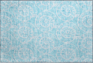 Piper Looms Mayfield Nautilus AMF190 Aqua Machine Washable Area Rug Scatter Main Image