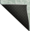 Piper Looms Mayfield Nautilus AMF190 Green Machine Washable Area Rug Backing Image