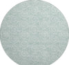 Piper Looms Mayfield Nautilus AMF190 Green Machine Washable Area Rug Round Main Image