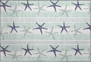 Piper Looms Mayfield Starfish AMF191 Seaglass Machine Washable Area Rug Scatter Main Image
