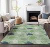 Piper Looms Mayfield Turtles AMF192 Green Machine Washable Area Rug Lifestyle Image Feature