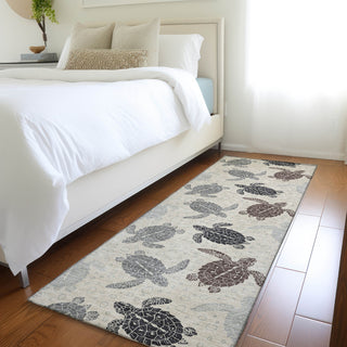 Piper Looms Mayfield Turtles AMF192 Sand Machine Washable Area Rug Runner Lifestyle Image Feature