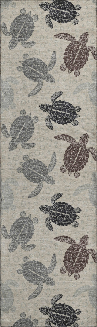 Piper Looms Mayfield Turtles AMF192 Sand Machine Washable Area Rug Runner Main Image