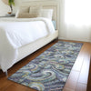 Piper Looms Mayfield Mosaic Waves AMF193 Stormy Machine Washable Area Rug Runner Lifestyle Image Feature