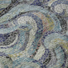 Piper Looms Mayfield Mosaic Waves AMF193 Stormy Machine Washable Area Rug Swatch Image