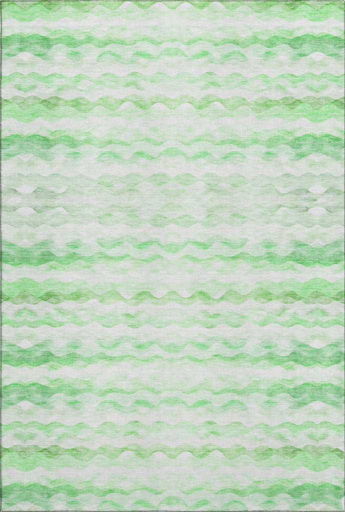 Piper Looms Mayfield Ribbons AMF195 Green Machine Washable Area Rug main image