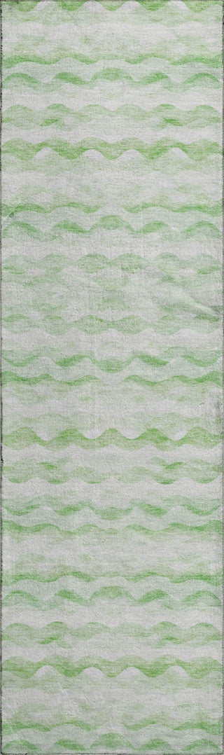 Piper Looms Mayfield Ribbons AMF195 Green Machine Washable Area Rug Runner Main Image