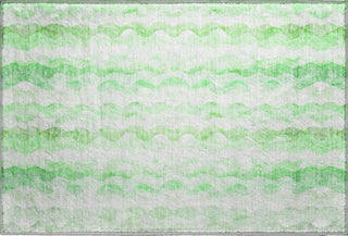 Piper Looms Mayfield Ribbons AMF195 Green Machine Washable Area Rug Scatter Main Image