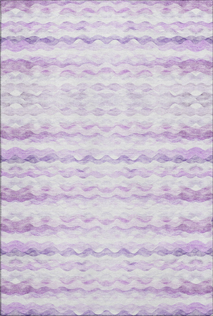 Piper Looms Mayfield Ribbons AMF195 Purple Machine Washable Area Rug main image