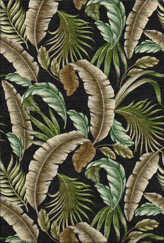 Piper Looms Mayfield Leaves AMF196 Midnight Machine Washable Area Rug main image