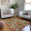 Piper Looms Mayfield Leaves AMF196 Spice Machine Washable Area Rug Lifestyle Image Feature