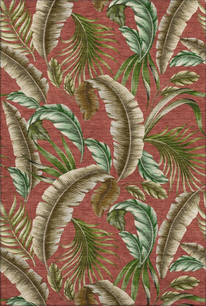 Piper Looms Mayfield Leaves AMF196 Spice Machine Washable Area Rug main image