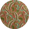 Piper Looms Mayfield Leaves AMF196 Spice Machine Washable Area Rug Round Main Image