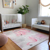 Piper Looms Mayfield Soft Flamingos AMF197 Pink Machine Washable Area Rug Lifestyle Image Feature