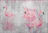 Piper Looms Mayfield Soft Flamingos AMF197 Pink Machine Washable Area Rug Scatter Main Image