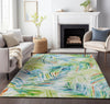 Piper Looms Mayfield Leaves AMF199 Multi Machine Washable Area Rug Lifestyle Image Feature