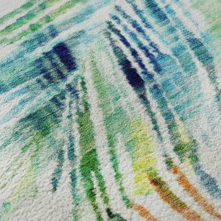 Piper Looms Mayfield Leaves AMF199 Multi Machine Washable Area Rug Swatch Image