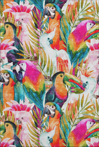 Piper Looms Mayfield Tropical Birds AMF200 Multi Machine Washable Area Rug main image