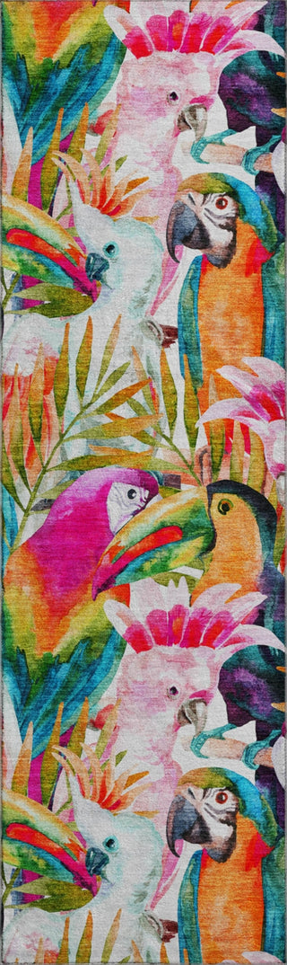Piper Looms Mayfield Tropical Birds AMF200 Multi Machine Washable Area Rug Runner Main Image