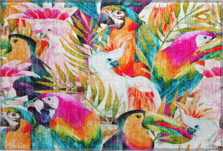 Piper Looms Mayfield Tropical Birds AMF200 Multi Machine Washable Area Rug Scatter Main Image