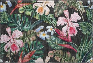 Piper Looms Mayfield Floral and Leaves AMF201 Midnight Machine Washable Area Rug Scatter Main Image