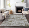 Piper Looms Mayfield Palms and Safari Animals AMF202 Fog Machine Washable Area Rug Lifestyle Image Feature