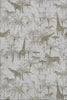 Piper Looms Mayfield Palms and Safari Animals AMF202 Fog Machine Washable Area Rug main image