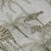 Piper Looms Mayfield Palms and Safari Animals AMF202 Fog Machine Washable Area Rug Swatch Image