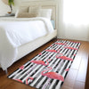 Piper Looms Mayfield Stripes and Flamingos AMF204 Pink Machine Washable Area Rug Runner Lifestyle Image Feature