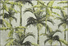 Piper Looms Mayfield Palm Trees AMF205 Green Machine Washable Area Rug Scatter Main Image