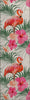 Piper Looms Mayfield Leaves and Flamingos AMF207 Pink Machine Washable Area Rug Runner Main Image