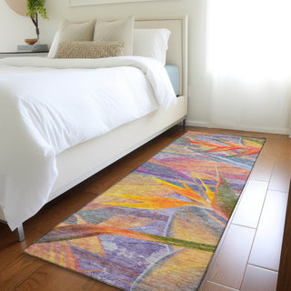 Piper Looms Mayfield Birds Of Paradise AMF209 Multi Machine Washable Area Rug Runner Lifestyle Image Feature