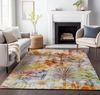 Piper Looms Mayfield Palms AMF210 Multi Machine Washable Area Rug Lifestyle Image Feature