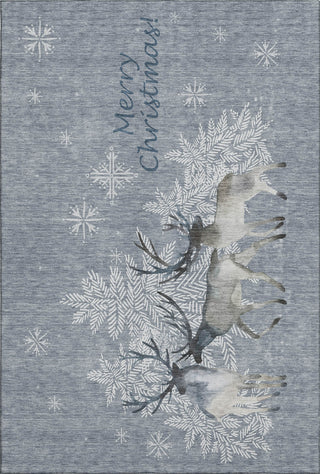 Piper Looms Mayfield Reindeer AMF213 Ash Machine Washable Area Rug main image