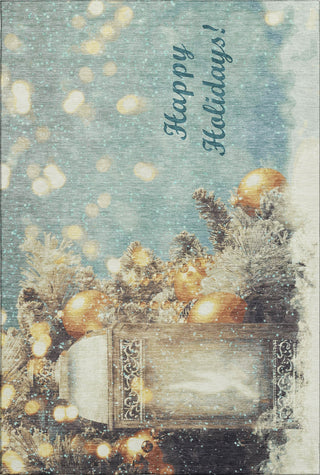 Piper Looms Mayfield Lantern AMF214 Blue Machine Washable Area Rug main image