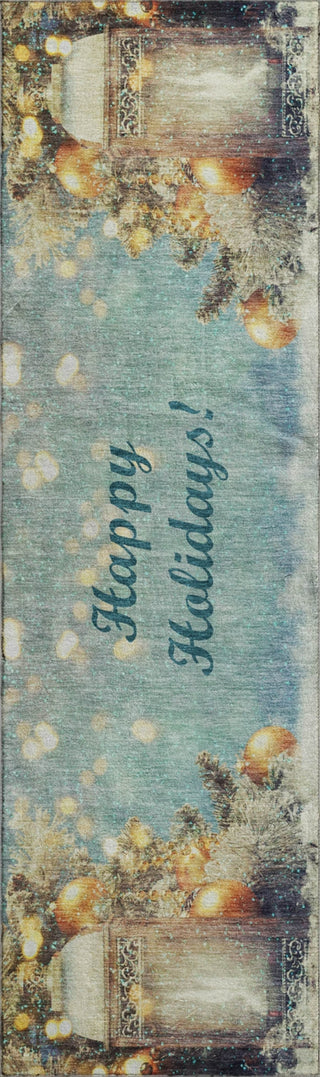 Piper Looms Mayfield Lantern AMF214 Blue Machine Washable Area Rug Runner Main Image