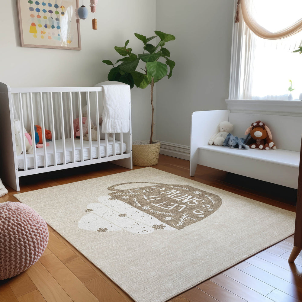 Piper Looms Mayfield Mug AMF218 Latte Machine Washable Area Rug Lifestyle Image Feature
