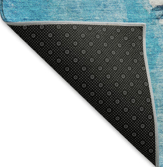 Piper Looms Mayfield Beach AMF220 Blue Machine Washable Area Rug Backing Image
