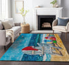 Piper Looms Mayfield Beach AMF220 Blue Machine Washable Area Rug Lifestyle Image Feature
