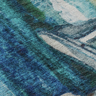 Piper Looms Mayfield Beach AMF220 Blue Machine Washable Area Rug Swatch Image