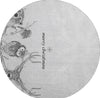 Piper Looms Mayfield Woodsy Animals AMF221 Gray Machine Washable Area Rug Round Main Image